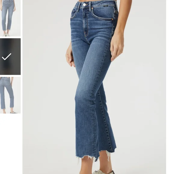 Mavi High Rise Crop Flare Jean - Picture 1 of 6